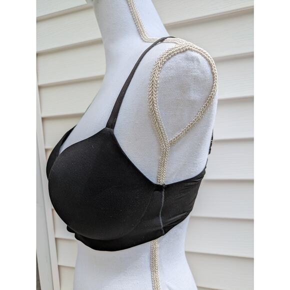 Victoria's Secret Womens Black Lined Wireless Back Closure Demi Bra 36C - Picture 4 of 10